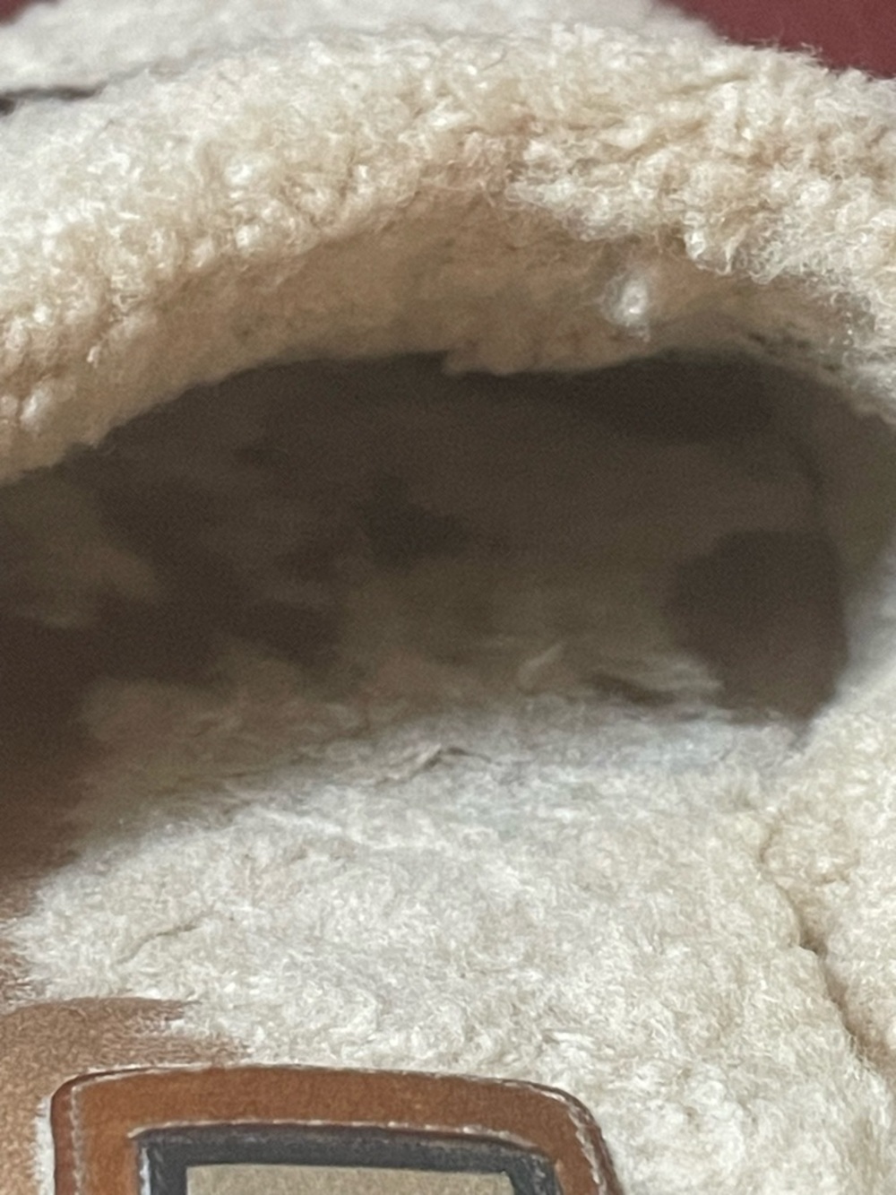 Gucci Beige Shearling Logo Slide Shearling Slippers, Size 38 - Picture 10 of 11